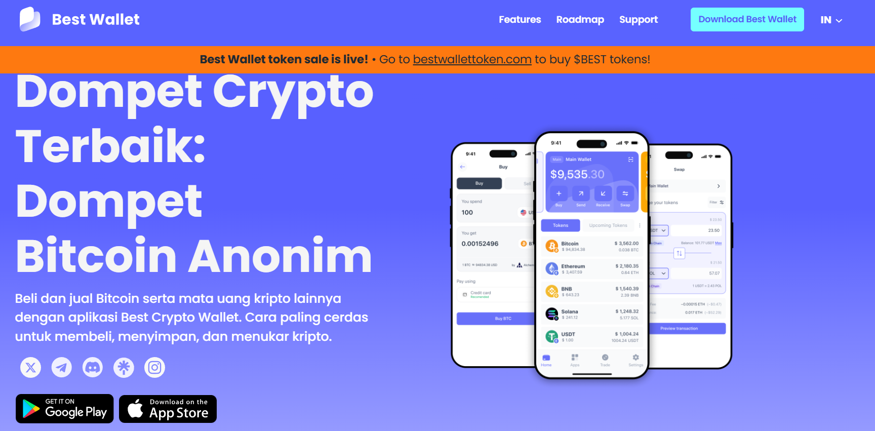 Best Wallet - Crypto Exchange Tanpa KYC Terbaik
