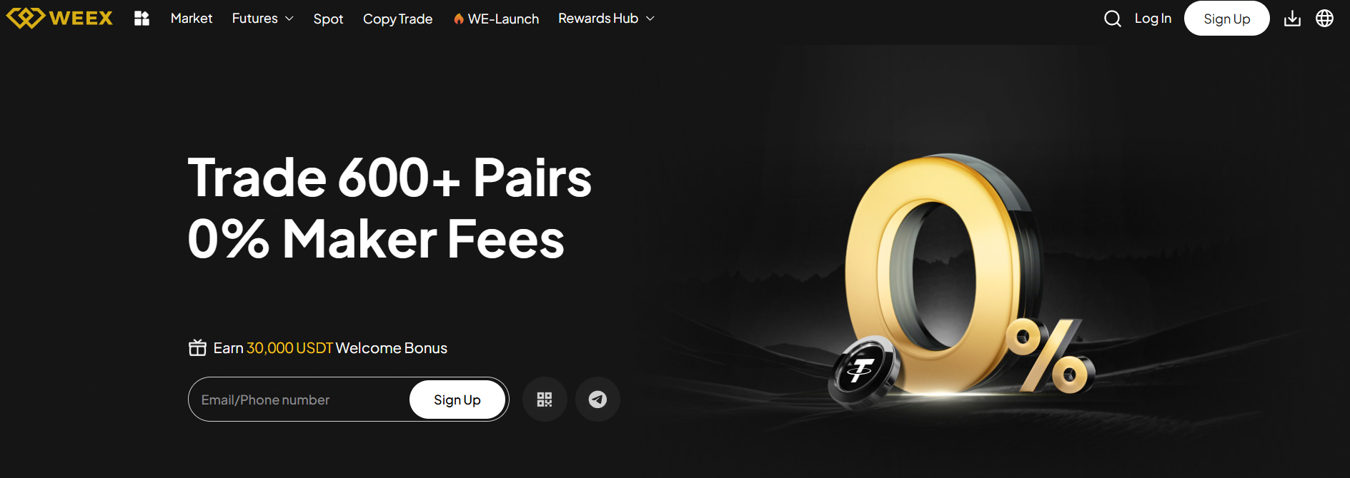 WEEX - Crypto Exchange Tanpa KYC Terbaik