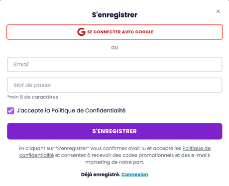 S'enregistrer sur Jemlit