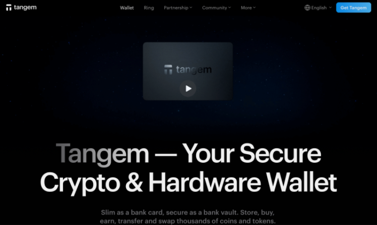 Tangem Crypto Bitcoin Wallets - Homepage