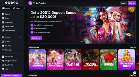 CoinCasino website
