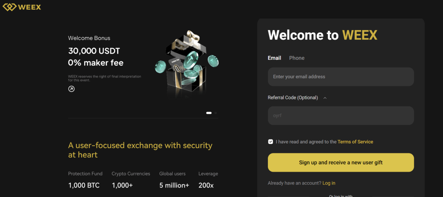 WEEX: Um das corretoras sem KYC com Integração e Flexibilidade em Uma Única Conta