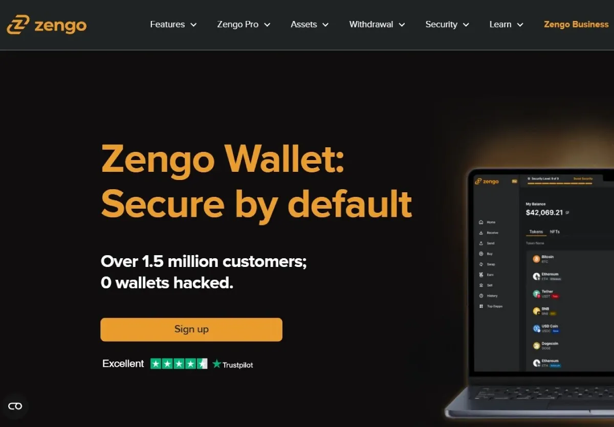 Zengo Wallet – Zaščitite Kripto Denarnico s 3FA, tehnologijo MPC in funkcijami proti kraji