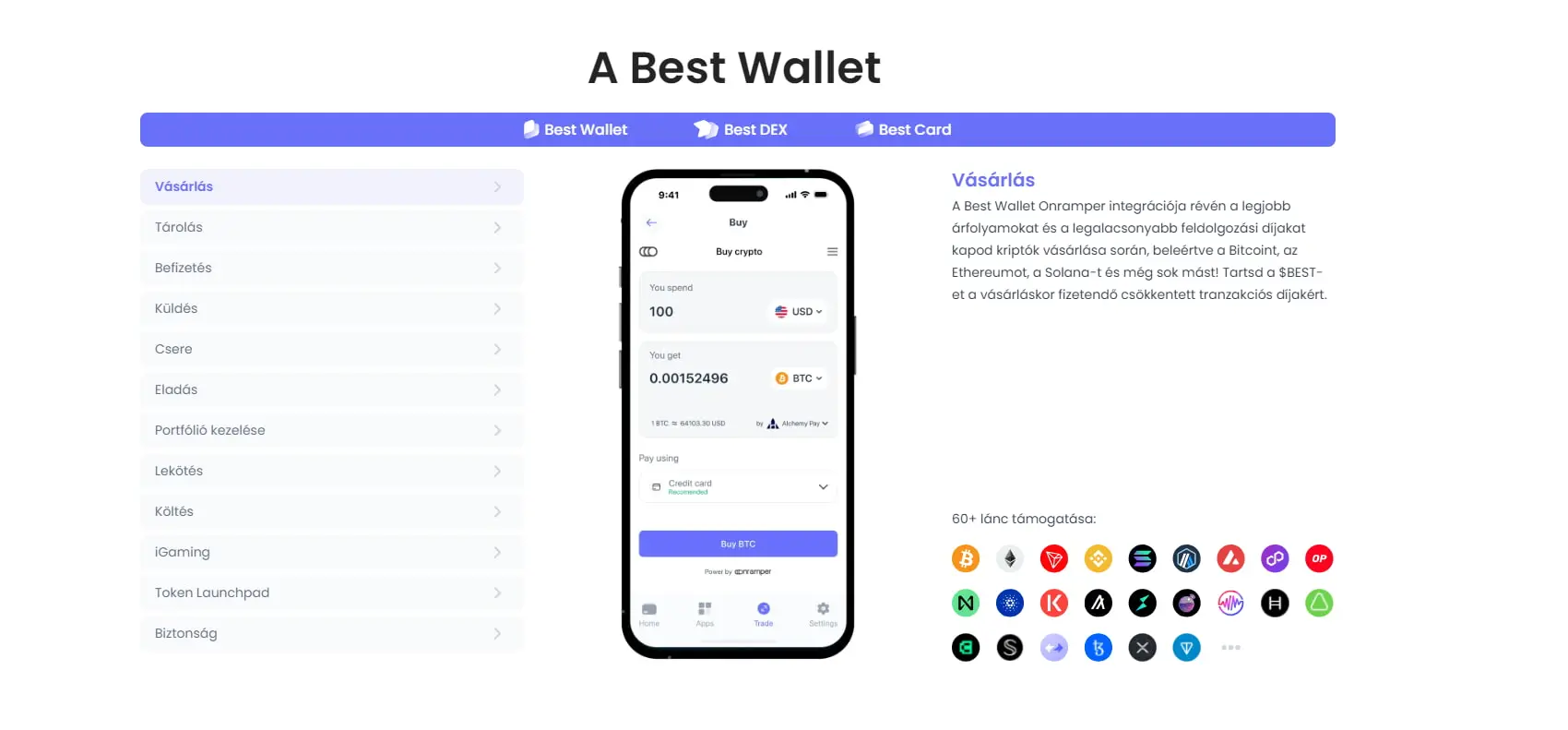 best wallet features 