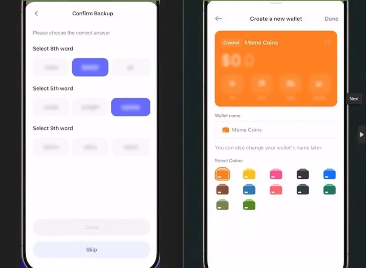 kryptopeňaženka Best Wallet krok 4