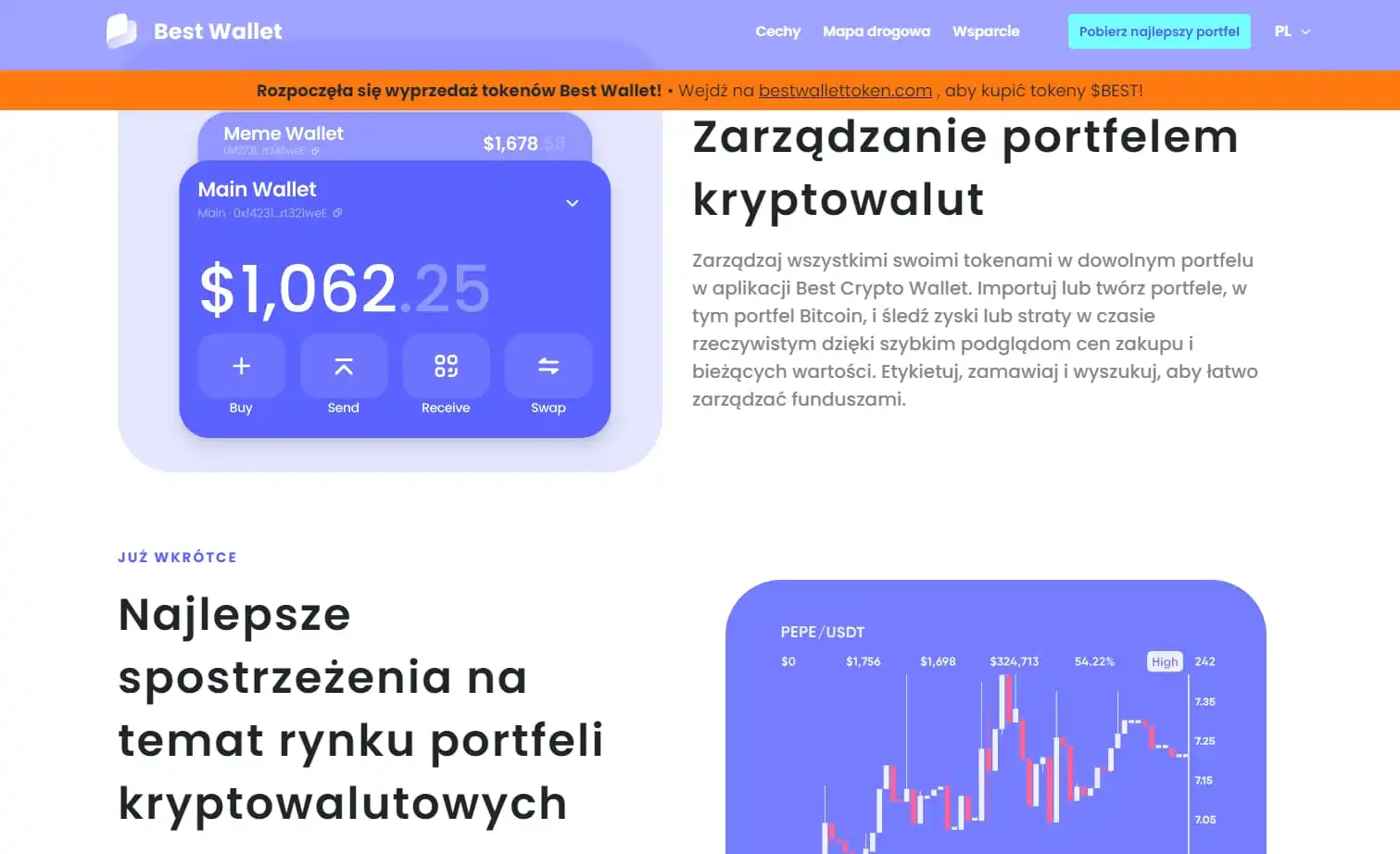 Best Wallet roadmap portfel krypto