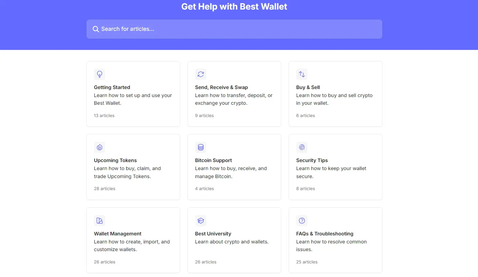 Best Wallet support portfel krypto