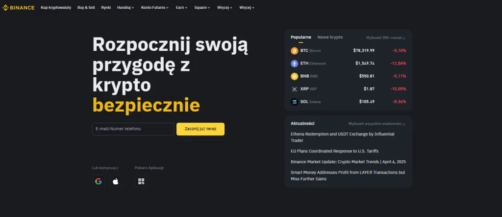 Binance jak kupić bitcoin