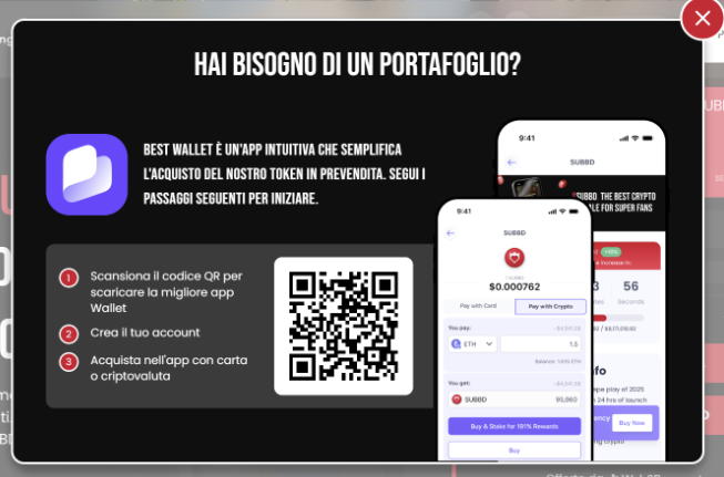 comprare subbd - wallet