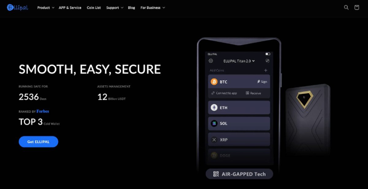 Ellipal najlepšia kryptopeňaženka