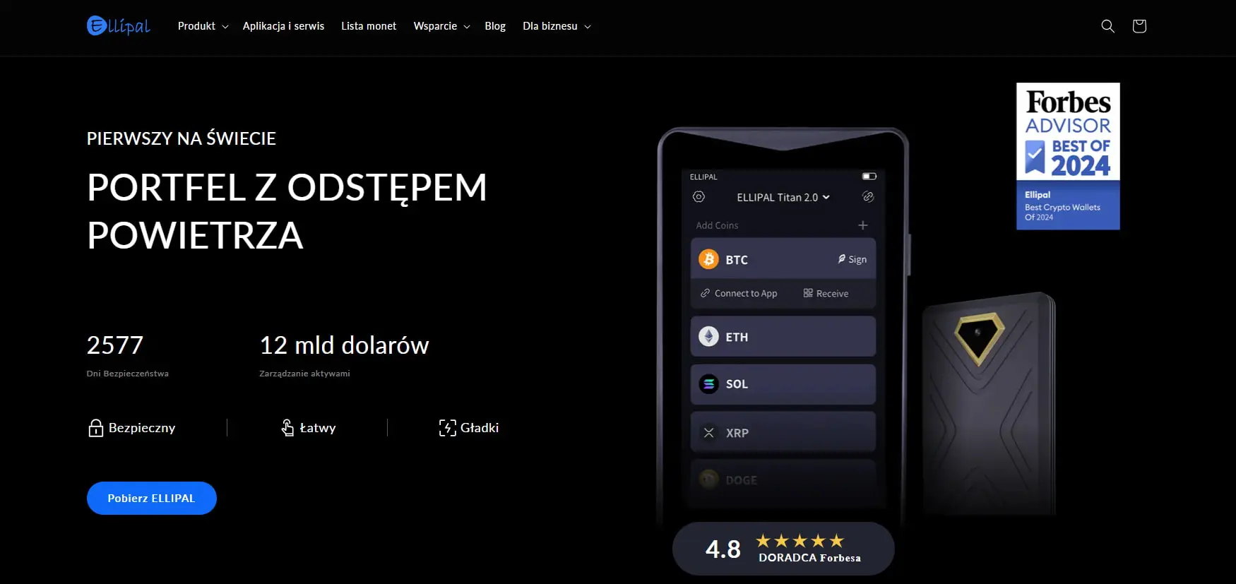 Ellipal portfel bitcoin 