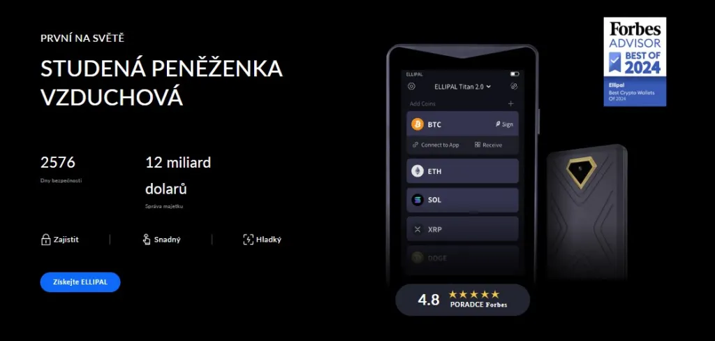 Ellipal – odolná hardwarová peněženka s plně offline ochranou pro bezpečné uchování kryptoměn