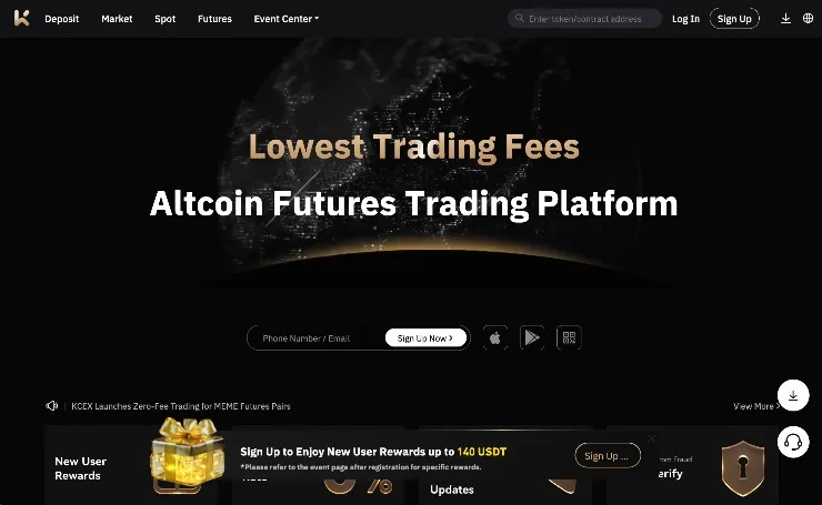 KCEX najlepešie krypto burzy