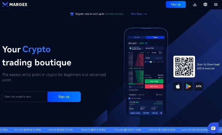 Margex najlepešia krypto burza