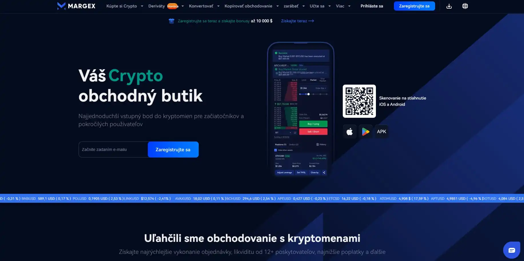 margex softwarova krypto penazenka