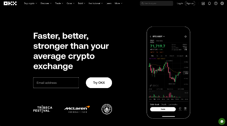 OKX najlepešia krypto burza