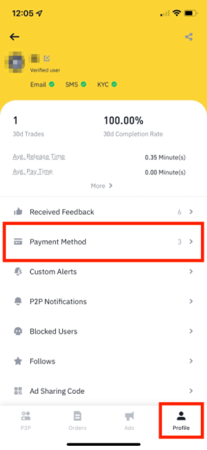 Payment Method jak koupit binance
