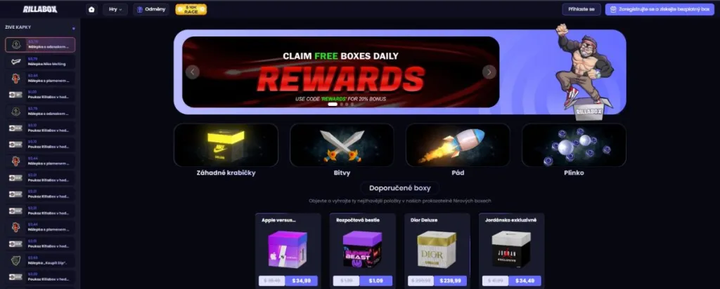 RillaBox – Nejlepší pro Časté Akce a Bonusy