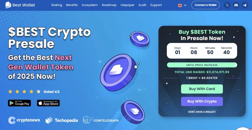 Best Wallet Token ($BEST) Προπωλήσεις Κρυπτονομισμάτων