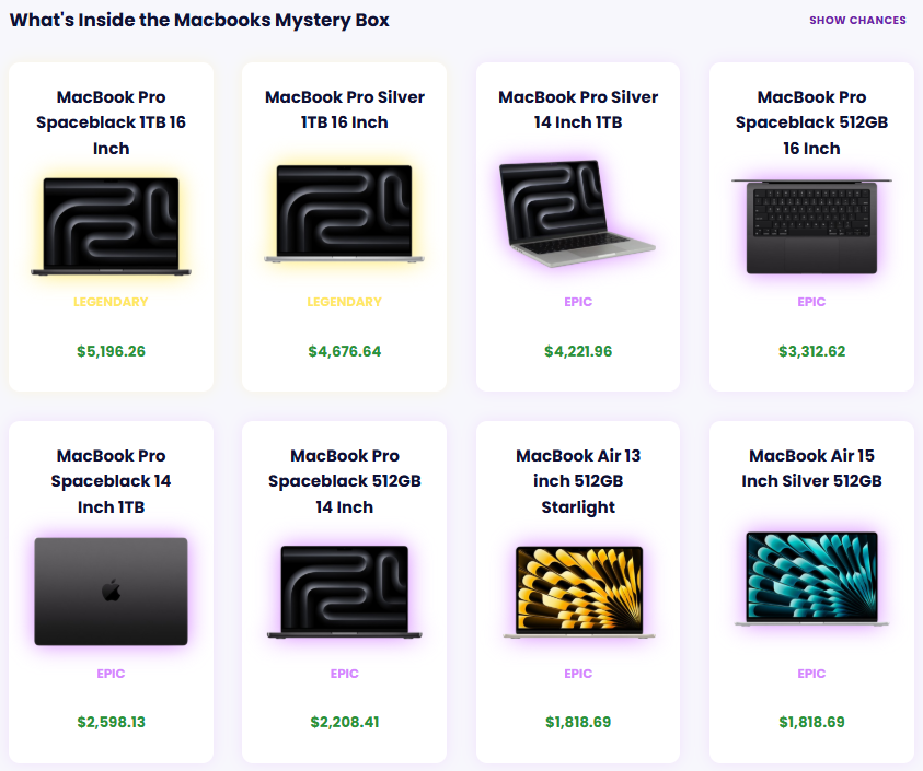 výběr macbooků na stránce jemlit