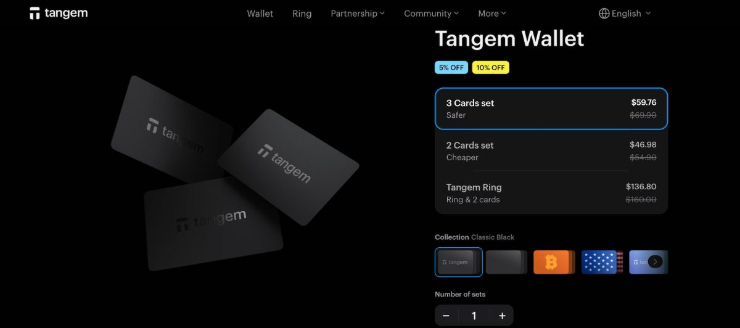 Tangem najlepšia kryptopeňaženka