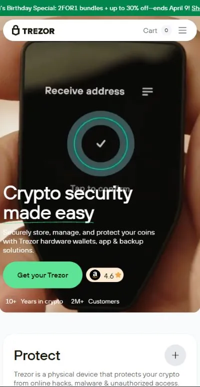 Trezor nyílt forráskódú biztonságos hardvertárca