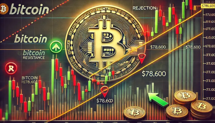 Bitcoin Rejected At Descending Resistance Again – Is $78,600 Still In Play?