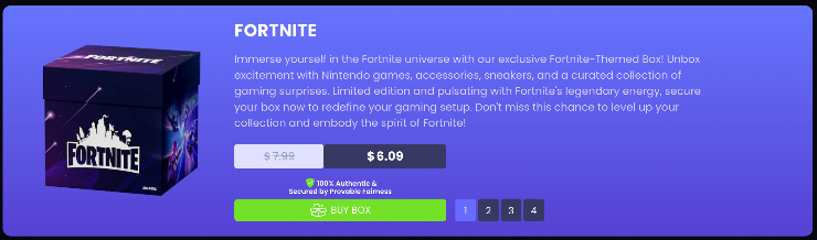 Fortnite mystery box