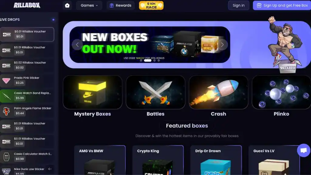  Amazonミステリーボックスサイト - RillaBox