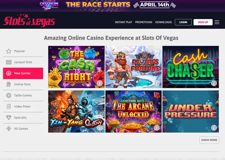 slots of vegas games