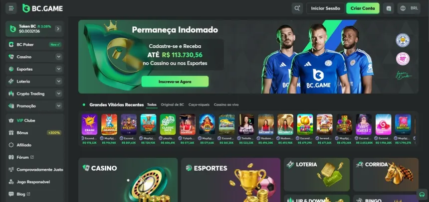 BC Game é um dos principais cripto cassino no Brasil