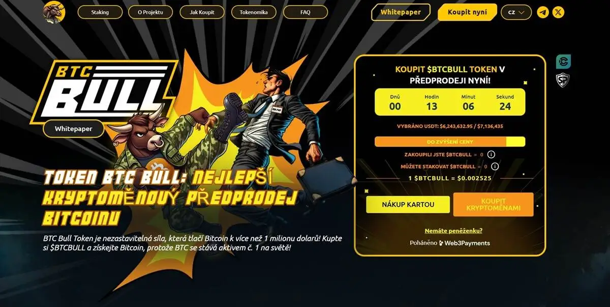 BTC Bull Token – una memecoin que permite minar Bitcoin