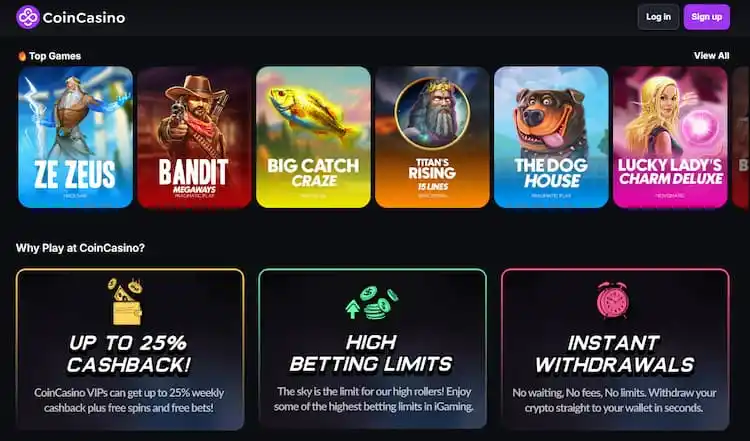 CoinCasino - casino bonusy.