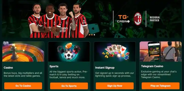 TG Casino s casino bonusy