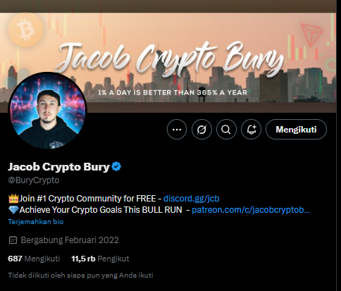 Jacob Crypto Koin naik 1000x