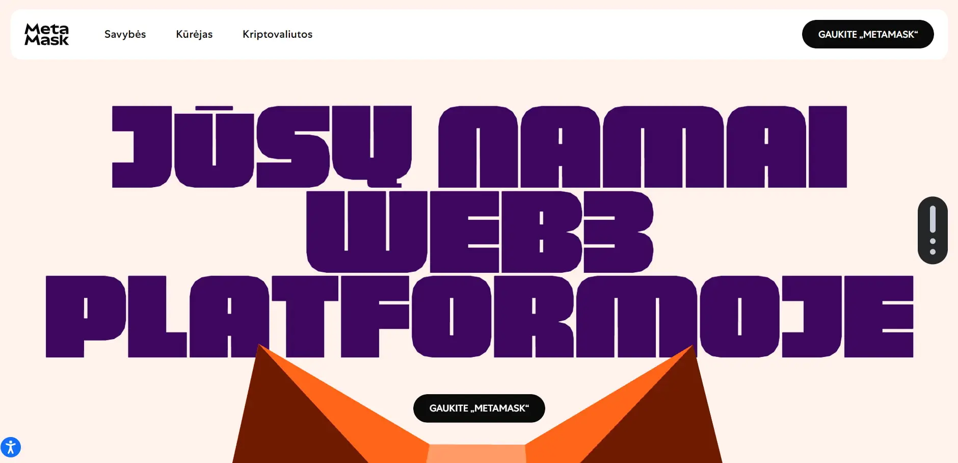 4. MetaMask – Populiari Ethereum Piniginė ir dApps Prieiga