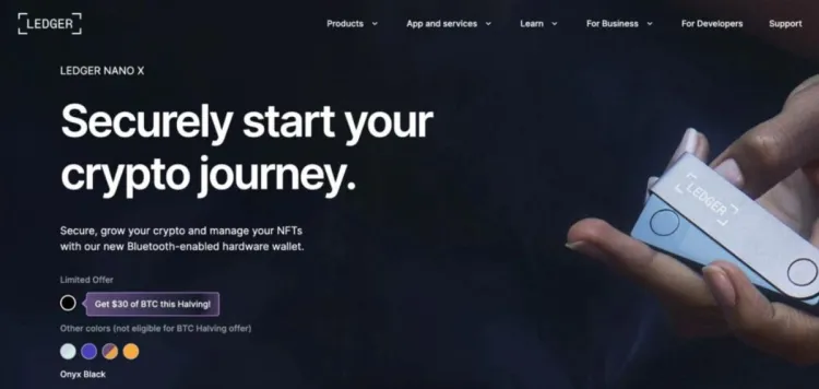 5. Ledger Nano X – Šaltosios Kriptovaliutų Piniginių Klasika su Bluetooth Patogumu