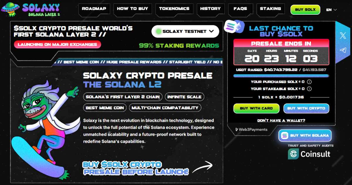 Solaxy ($SOLX) - homepage