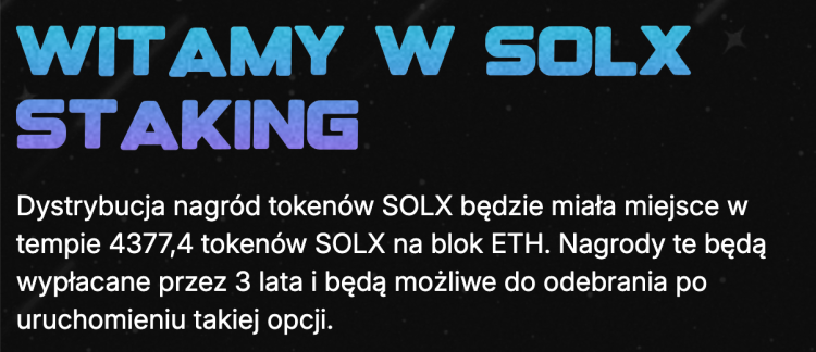 Staking SOLAXY