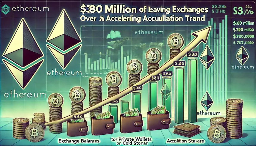 $380M In Ethereum Leaves Exchanges In 7 Days – Accumulation Trend Accelerates