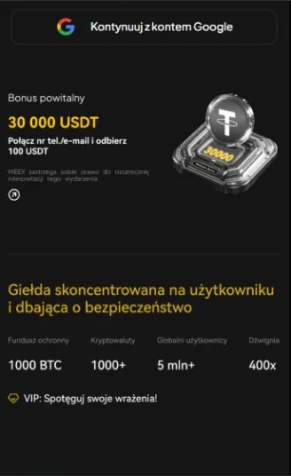WEEX bonus