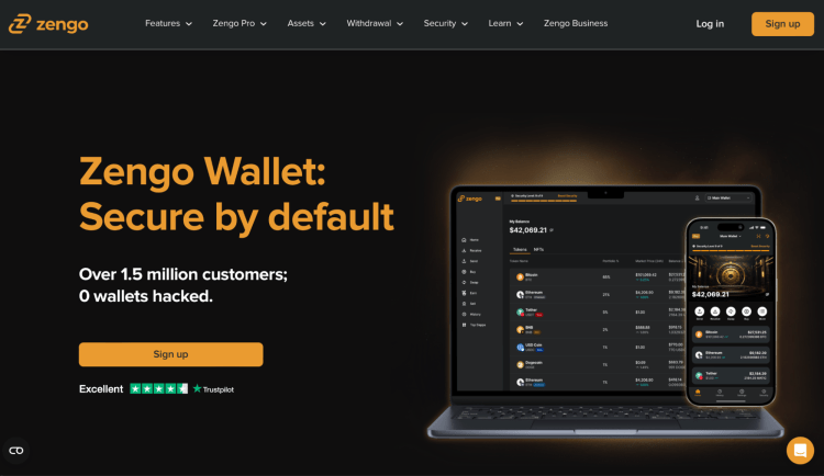 5. Zengo Wallet – Saugus Bitcoin Sprendimas su 3FA