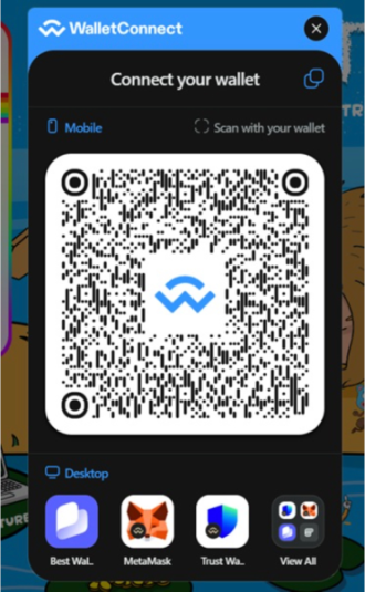 Scan QR code to link to Best Wallet