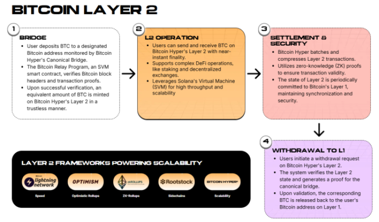 Bitcoin Hyper L2 network structure 