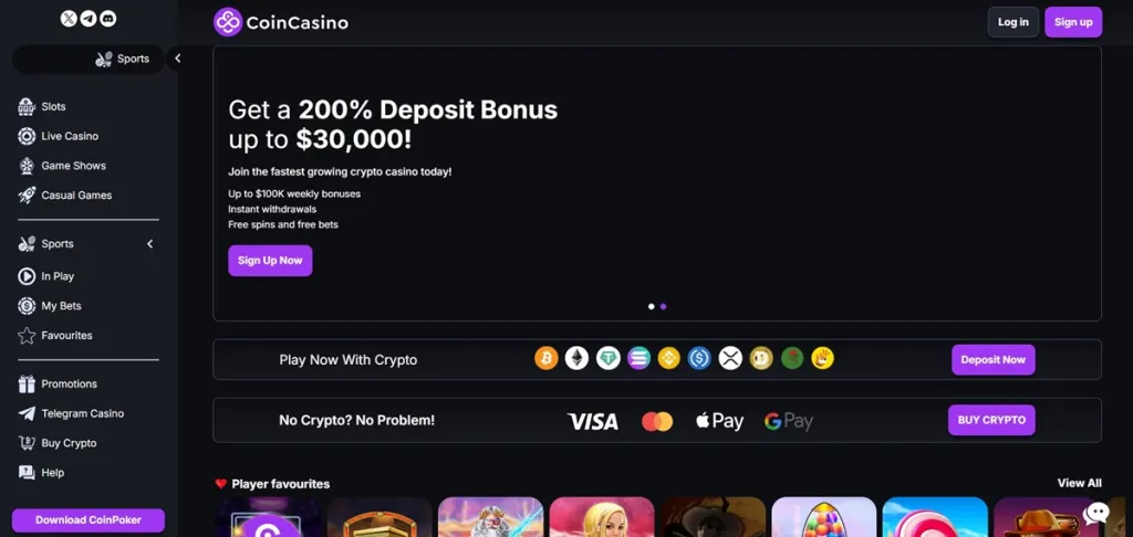 CoinCasino – Kripto Fokusirani Plinko Casino s Poker Twistom