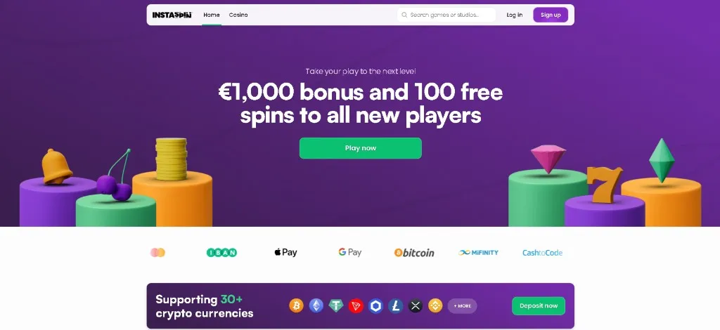 InstaSpin Inovativní Telegram kasino