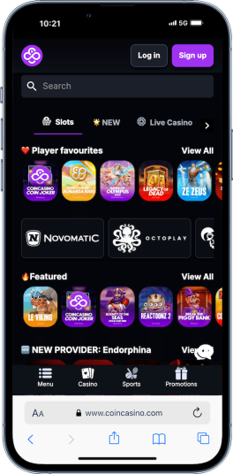 second on our list for the best crypto casinos in india is CoinCasino