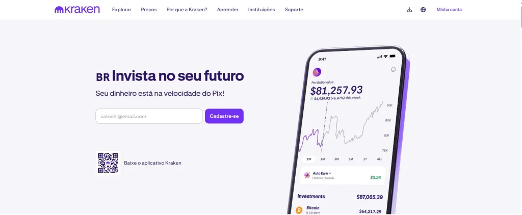 Kraken tem programa de afiliados