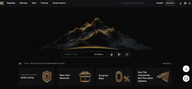 piattaforme future crypto - KCEX