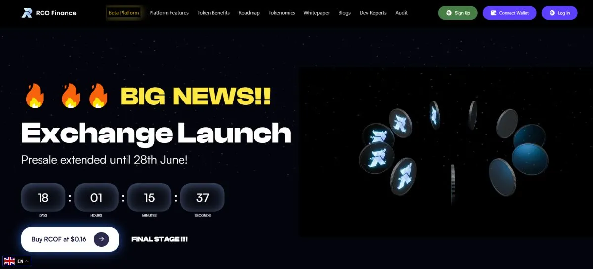 Velryby Dogecoinu sází na RCO Finance (RCOF)